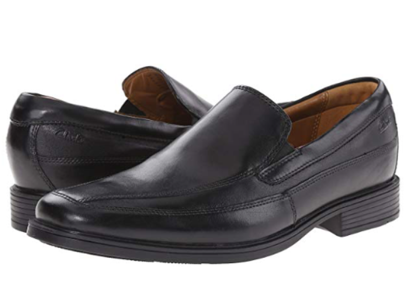 Clarks Men's Tilden Free Slip-On Loafer Black Leather